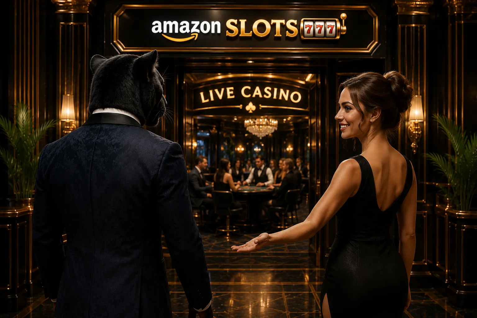 Live-Casino mit echten Croupiers bei Amazon Slots